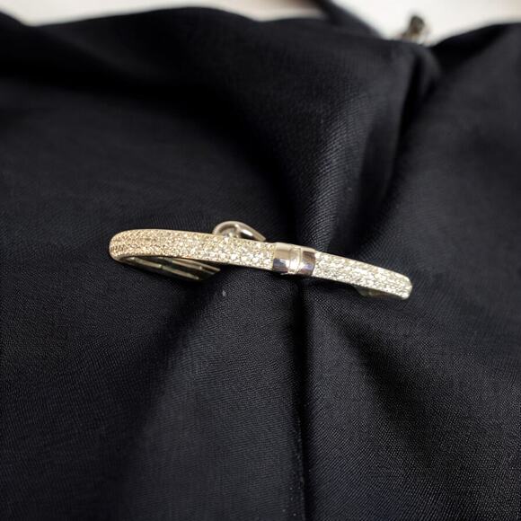 Dextera Rhodium-Plated & Swarovski Crystal Cuff Bangle Bracelet, SAKS FIFTH AVE - Picture 7 of 11